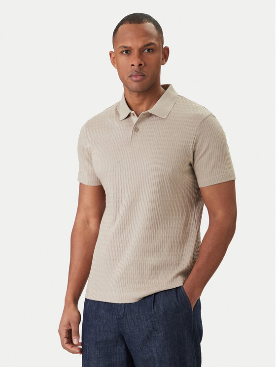 JOOP! JOOP! Polo majica Jorge 30101934 Bež Slim Fit
