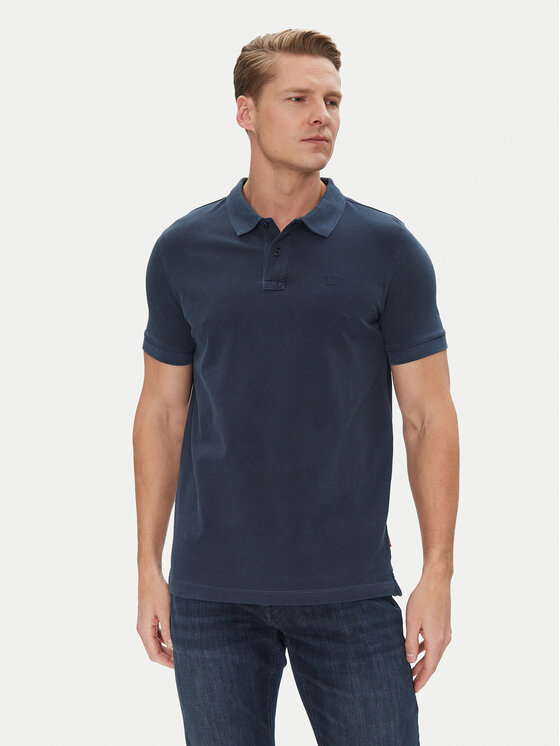 JOOP! Jeans JOOP! Jeans Тениска с яка и копчета 15 JJJ-02Ambrosian 30045619 Тъмносин Modern Fit