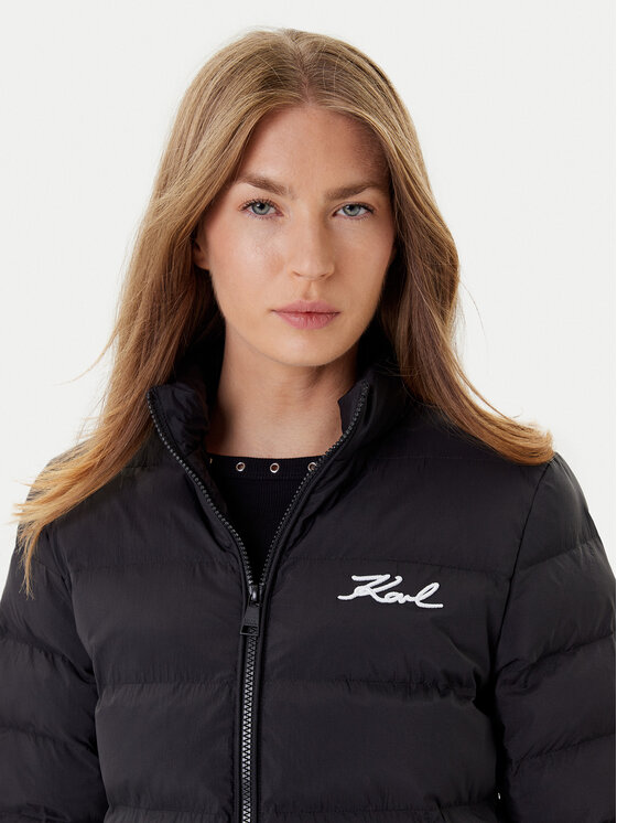 KARL LAGERFELD KARL LAGERFELD Kevad-sügis jope A1W15049 Must Regular Fit