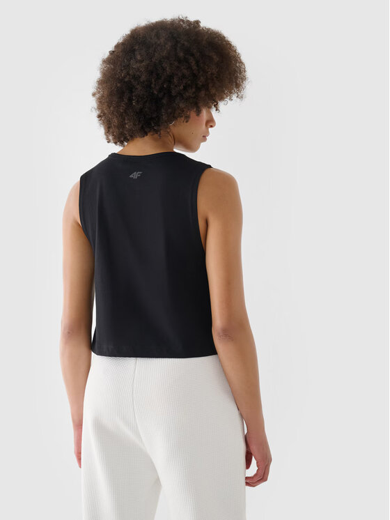 4F 4F T-shirt 4FRAW24TSLEF183-20S Nero Regular Fit