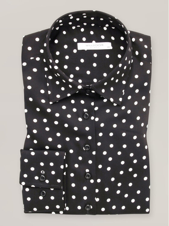 Willsoor Willsoor Koszula 61312 Czarny Oversize