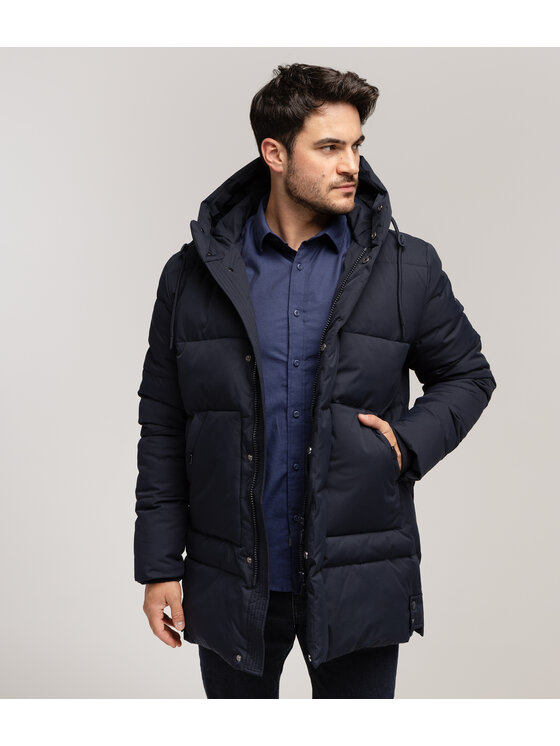 Lee Cooper Lee Cooper Kurtka zimowa MARTIN 1000 Granatowy Regular Fit