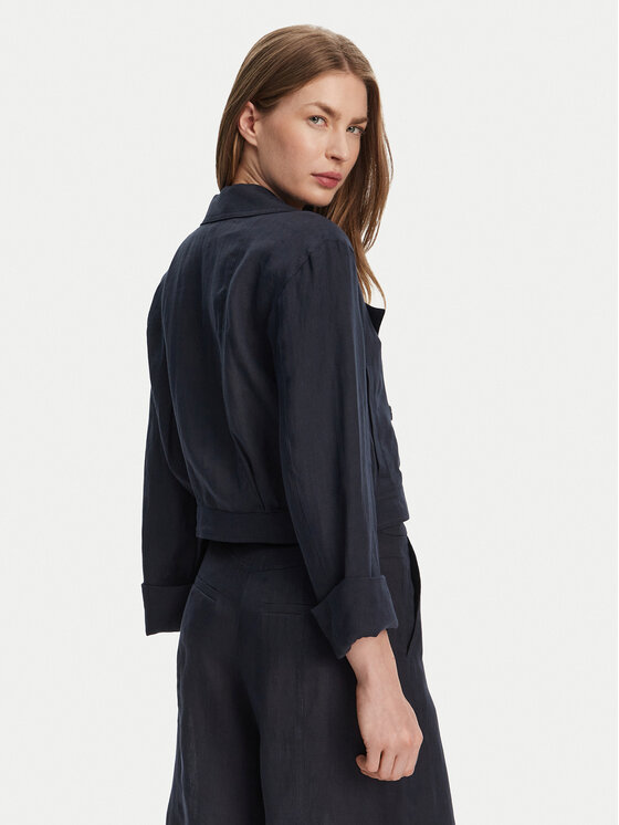 Marella Marella Trenčkot Flavio 2513041094 Tmavomodrá Relaxed Fit