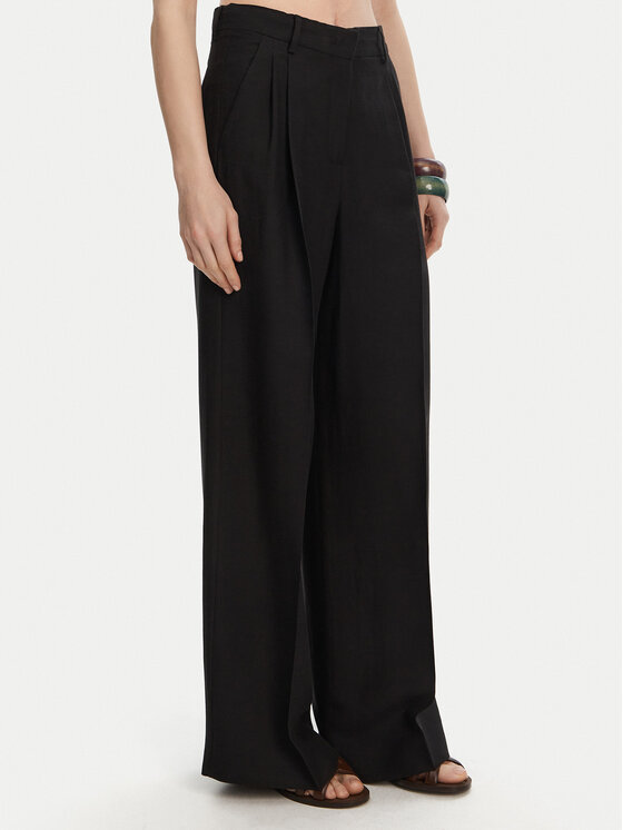 Weekend Max Mara Weekend Max Mara Pantaloni palazzo Veliero 2515131132 Negru Wide Leg