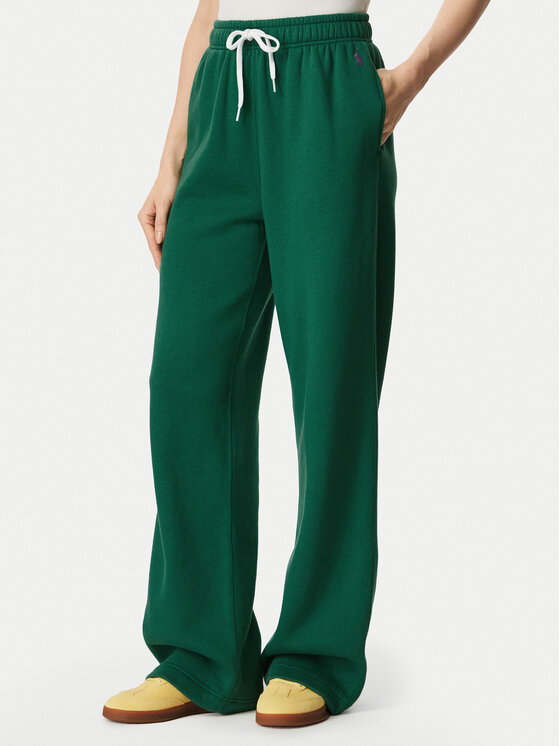 Polo Ralph Lauren Spodnji del trenirke 211977959510 Zelena Regular Fit