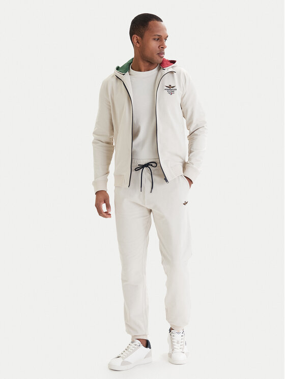 Aeronautica Militare Aeronautica Militare Majica dugih rukava 261FE2097UF00674 Bež Regular Fit