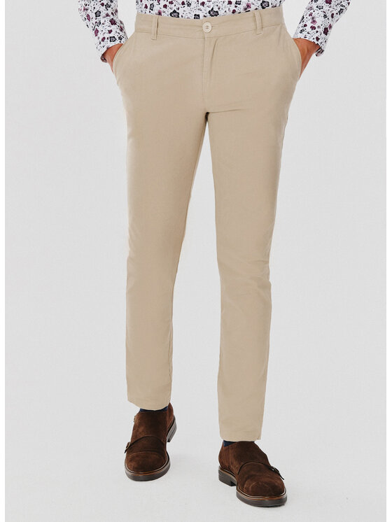 Pako Lorente Pako Lorente Spodnie dzianinowe P24WB-WX-005 Beżowy Classic Fit