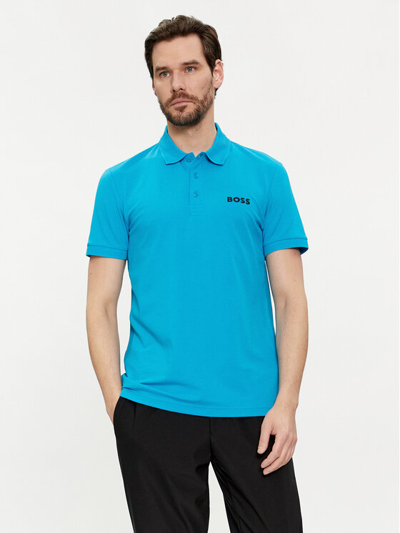 Boss Polokošeľa Paule 50512789 Modrá Slim Fit