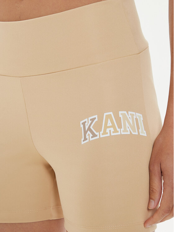 Karl Kani Karl Kani Pantaloni scurți sport Small Serif 6113099 Bej Slim Fit