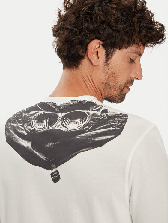 C.P. Company C.P. Company Tricou RCCMTS725A005100W Écru Regular Fit
