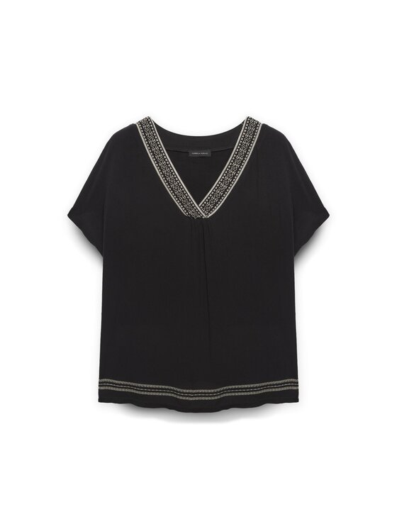 Fiorella Rubino Fiorella Rubino T-shirt G059L008369N033 Nero A-Line Fit