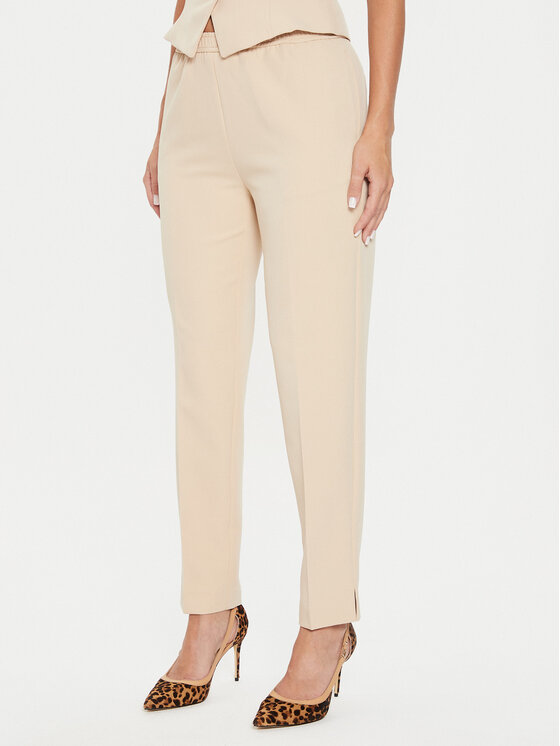 Guess Guess Riidest püksid W4YB52 WFWX2 Beež Regular Fit