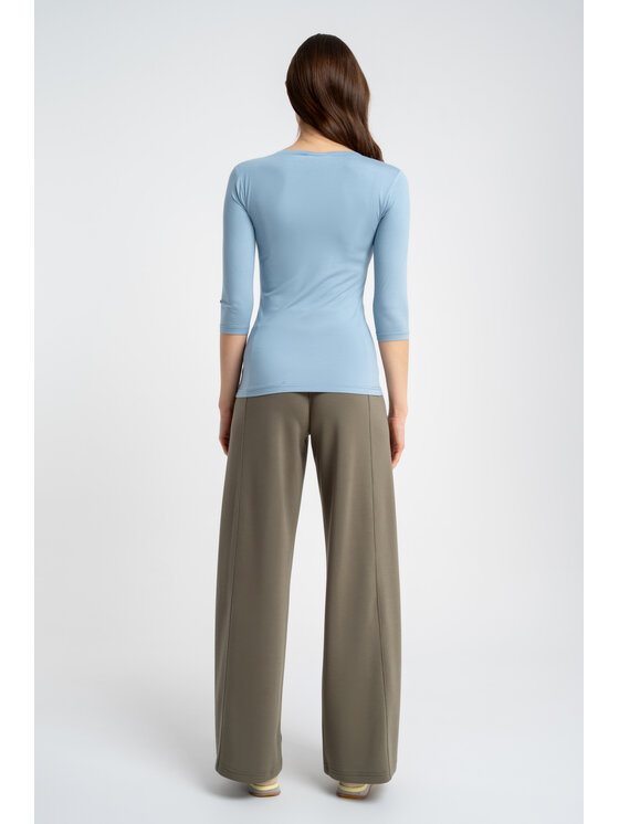 CLICK CLICK Bluzka 10-6829 Niebieski Slim Fit