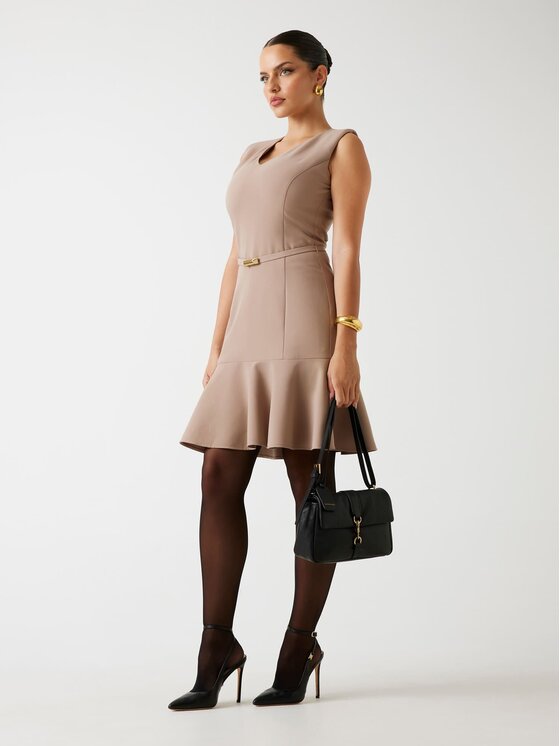 Marciano Guess Marciano Guess Každodenní šaty 178377 Béžová Classic Fit