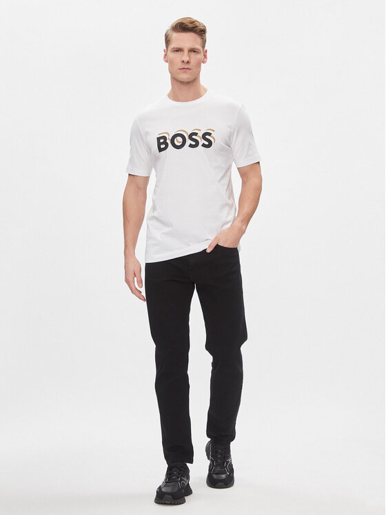 BOSS Boss T-Shirt Tiburt 427 50506923 Biały Regular Fit