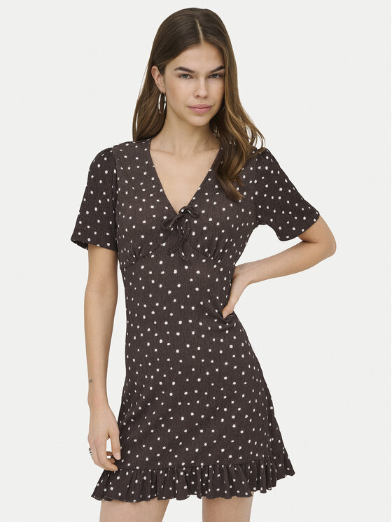 ONLY ONLY Letní šaty Molly 15371873 Hnědá Regular Fit