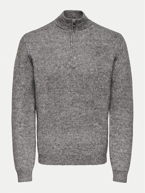 Only & Sons Only & Sons Pulover 22027686 Gri Regular Fit