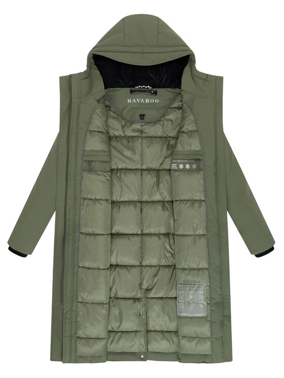 Navahoo Navahoo Kurtka zimowa Eismelodie Zielony Regular Fit