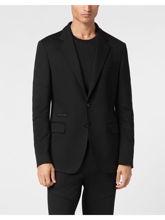 PHILIPP PLEIN PHILIPP PLEIN Marynarka 31555 Czarny Regular Fit