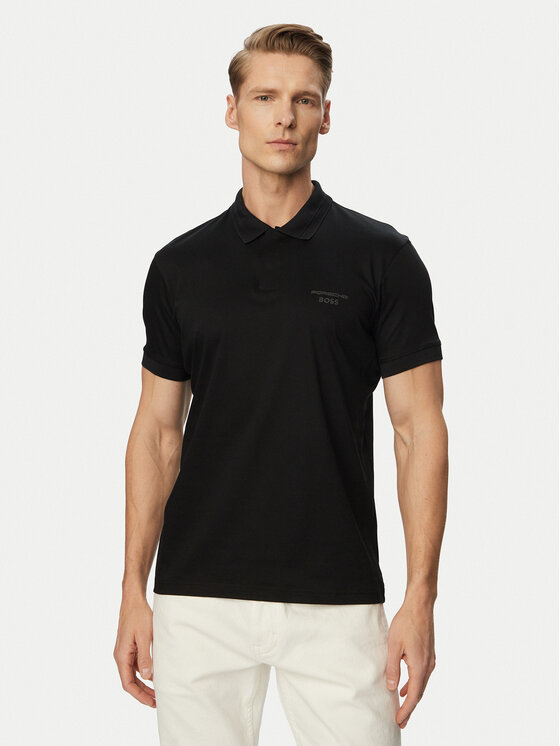 BOSS Tricou polo PS Spirit70 50559801 Negru Regular Fit
