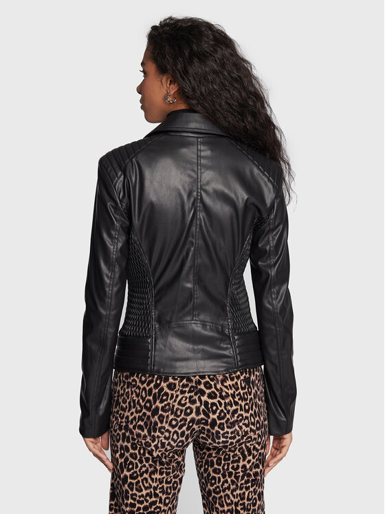 Giacca in similpelle W3RL19 WEVE0 Nero Regular Fit...