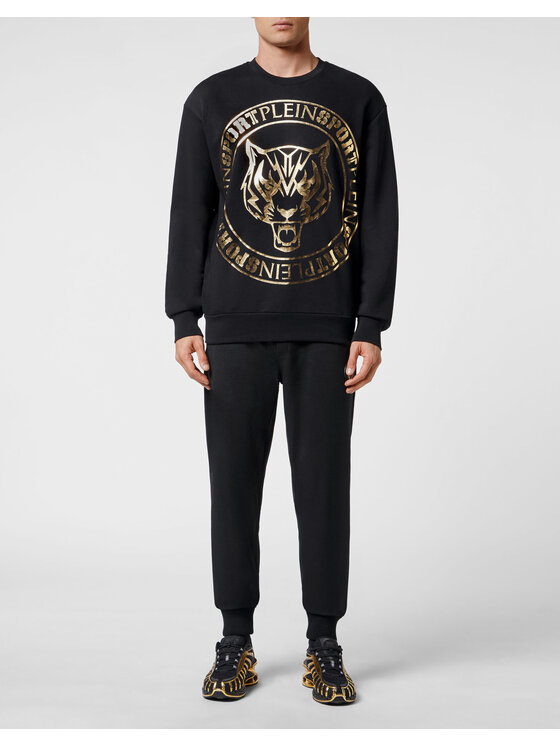 Plein Sport Plein Sport Longsleeve 473 Czarny Regular Fit