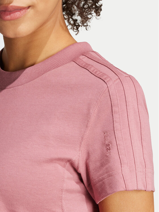 adidas adidas T-shirt ALL SZN 3-Stripes IY6849 Rosa Slim Fit