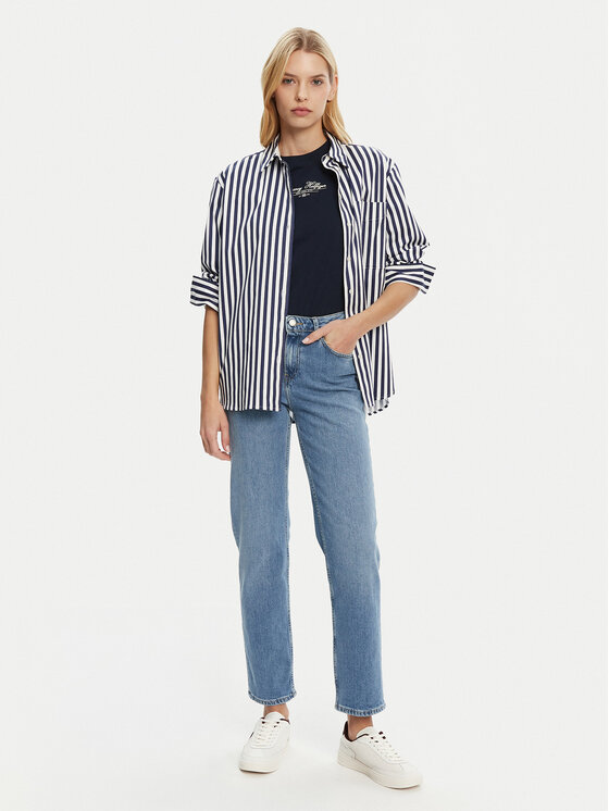 Tommy Hilfiger Tommy Hilfiger Jeansy Classic WW0WW44345 Niebieski Straight Fit