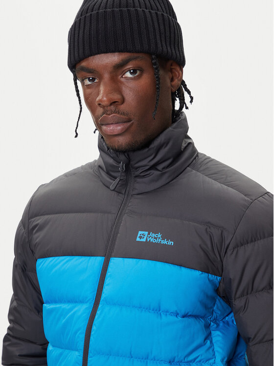 Jack Wolfskin Jack Wolfskin Vatovaná bunda Ather Down 1207681 Modrá Regular Fit