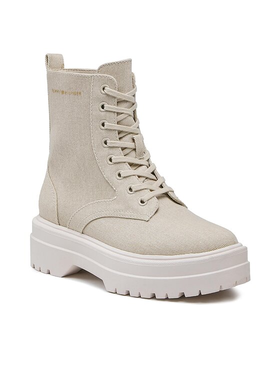 Tommy Hilfiger Tommy Hilfiger Traperid Feminine Essential Canvas FW0FW07357 Beež