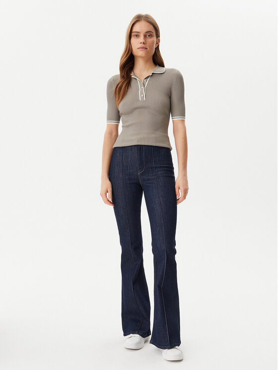Guess Guess Polo majica W5GR37 Z3L10 Zelena Regular Fit