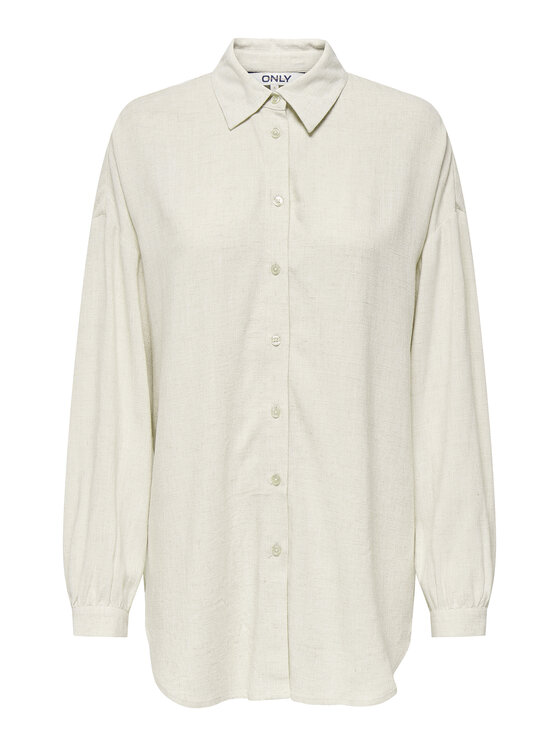 ONLY ONLY Cămașă Siesta 15347208 Bej Oversize
