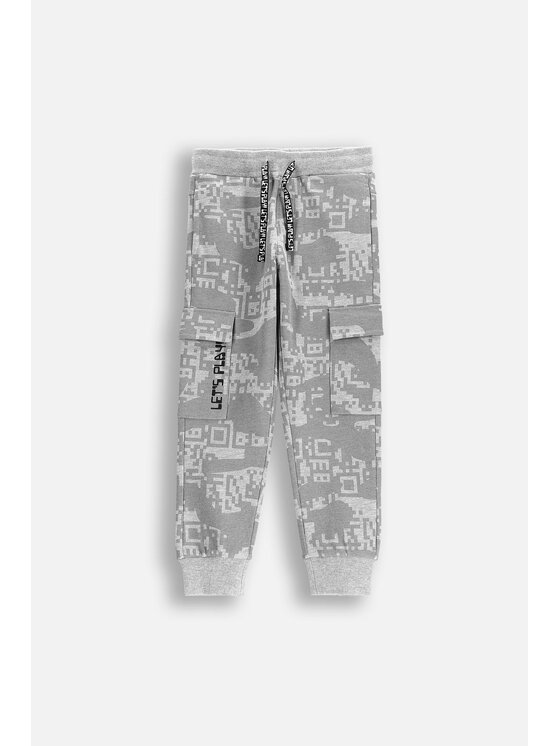 Coccodrillo Coccodrillo Spodnie dresowe WC5120101GBK-019 Szary Regular Fit
