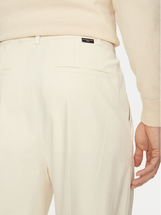 Marciano Guess Marciano Guess Pantaloni di tessuto 5GHB23 2304Z Écru Regular Fit