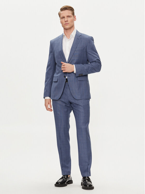Férfi Öltöny BOSS, Méret: 56, Kék, H-Huge-2Pcs-224 50509502