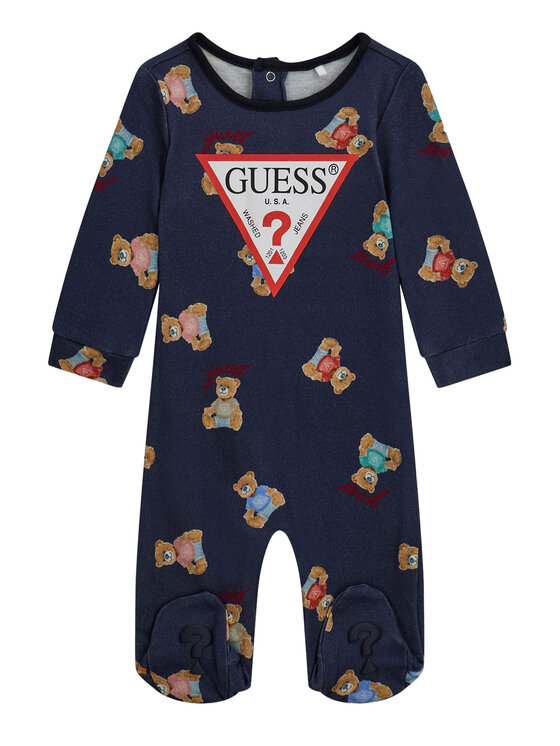 Guess Guess Бебешки гащеризон със стъпала H6YG07 K4131 Черен