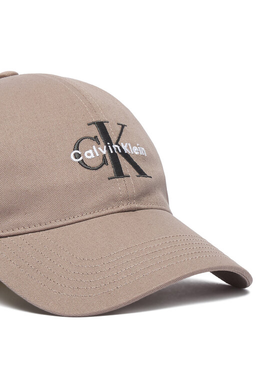 Calvin Klein Calvin Klein Καπέλο Jockey Monologo Embroidery Baseball Cap LV04G5004G Μπεζ