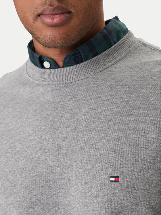 Tommy Hilfiger Tommy Hilfiger Суитшърт Essential MW0MW37237 Сив Regular Fit