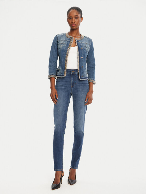 Liu Jo Liu Jo Džínsy UXX037 D4186 Tmavomodrá Slim Fit