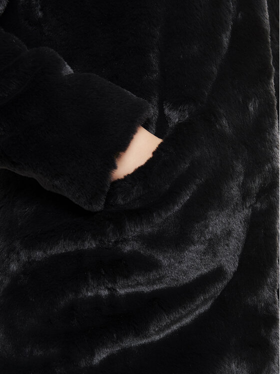 ONLY ONLY Pelzmantel Vida 15164600 Schwarz Regular Fit