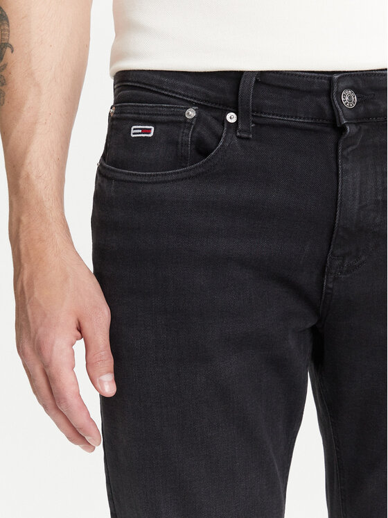 Tommy Jeans Tommy Jeans Traperice Scanton DM0DM21888 Crna Slim Fit