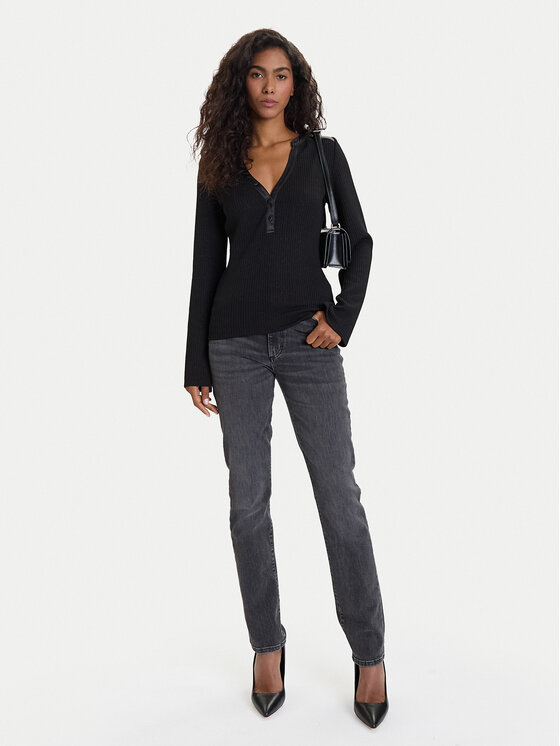 Guess Guess Džemper W5BP15 K1162 Crna Regular Fit