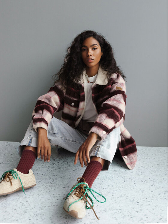 Roxy Roxy Prijelazna jakna Passage Of Time ERJJK03670 Tamnocrvena Relaxed Fit