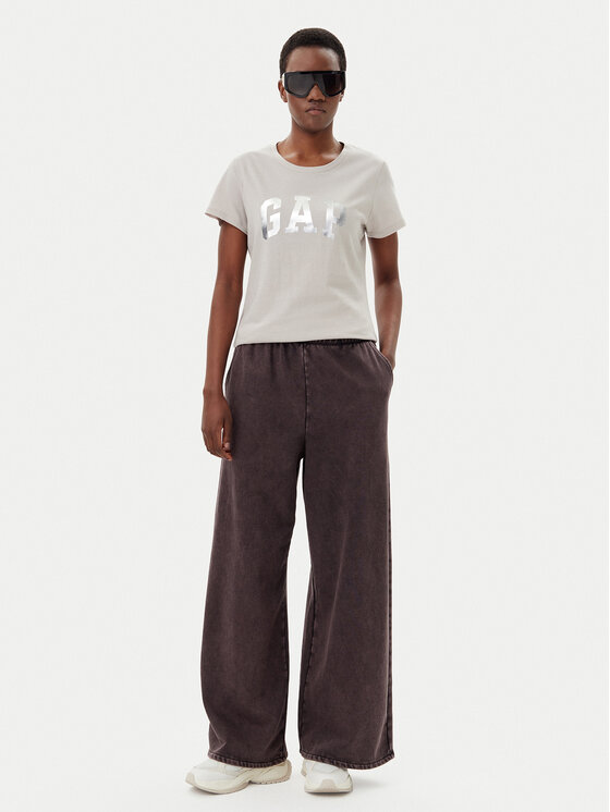 Gap Gap T-Shirt 729555-09 Beżowy Regular Fit