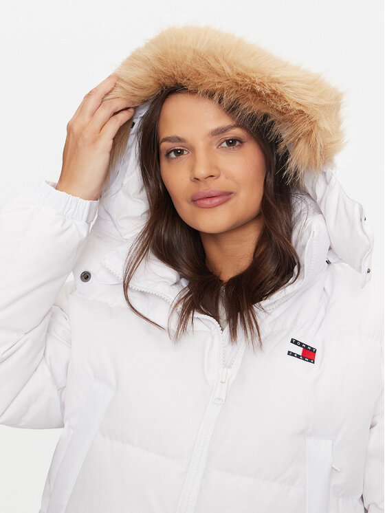 Tommy Jeans Tommy Jeans Vatovaná bunda Alaska DW0DW19687 Biela Regular Fit