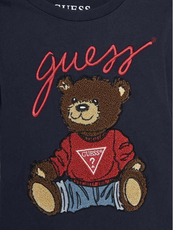 Guess Guess Blúz L5RI32 K8HM4 Sötétkék Regular Fit