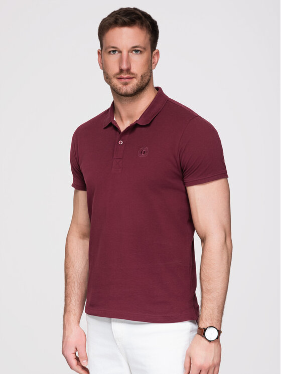 Ombre Ombre Polo OM-POBS-0171 Kolorowy Regular Fit
