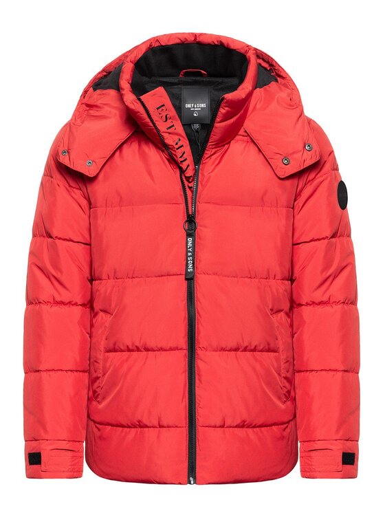 Only & Sons Only & Sons Kurtka zimowa ONSGRANT PUFFA JACKET Czerwony Regular Fit