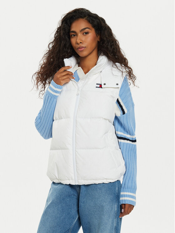 Tommy Jeans Tommy Jeans Vesta Alaska DW0DW18862 Bílá Regular Fit