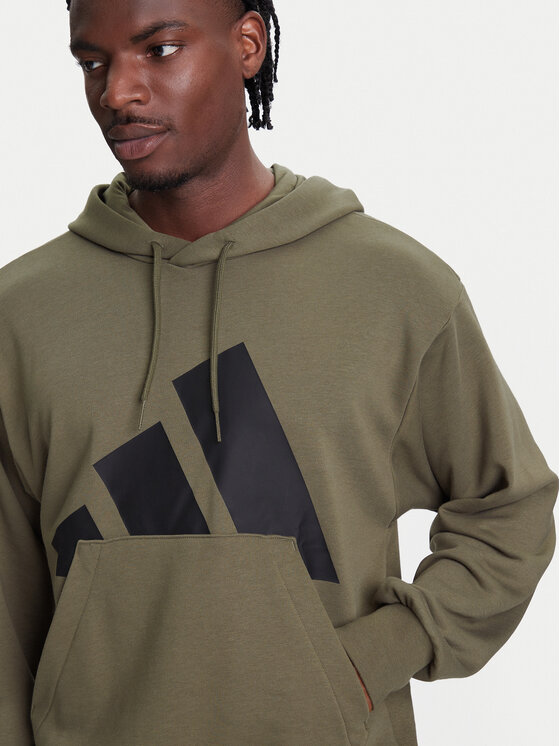 adidas adidas Majica dugih rukava Essentials Big Logo JE8892 Kaki Regular Fit